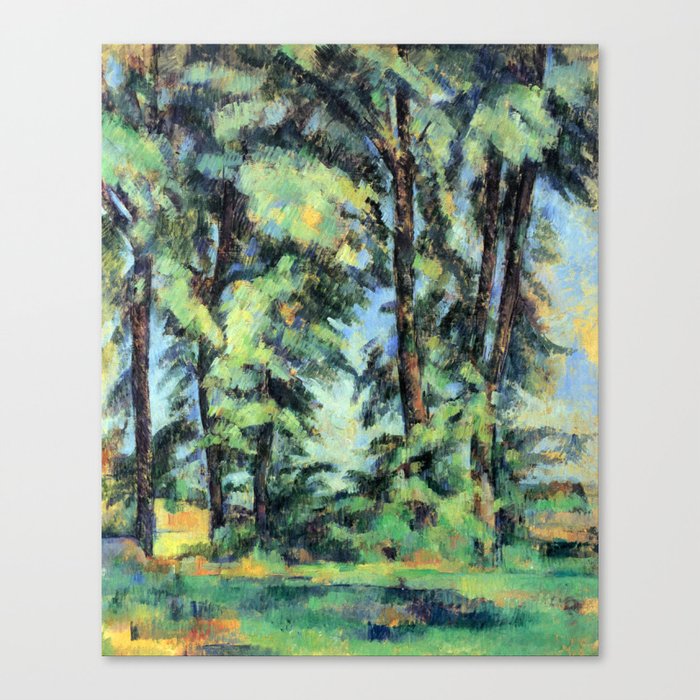Tall trees, Jas de Bouffan by Paul Cezanne Canvas Print