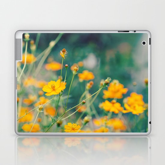 Orange Cosmos Laptop & iPad Skin