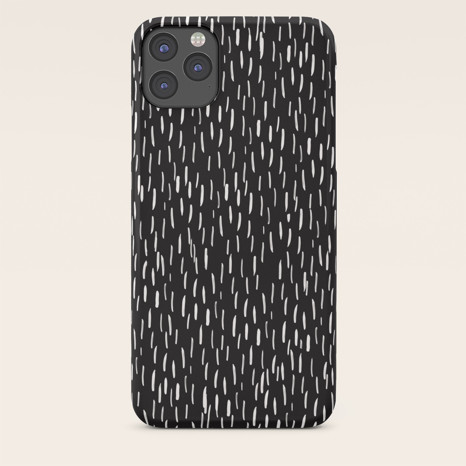 Dark Winter Night White Strokes Lines On Black Mix Match With Simplicity Of Life Iphone Case By Simplicity Of Live Society6