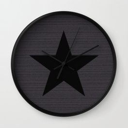 Black Star Wall Clock