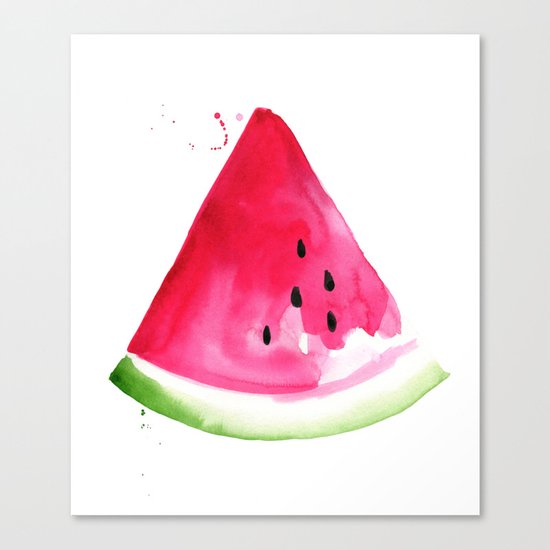 Watermelon Slice Canvas Print