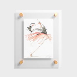 Expressive Dance Drawing Floating Acrylic Print