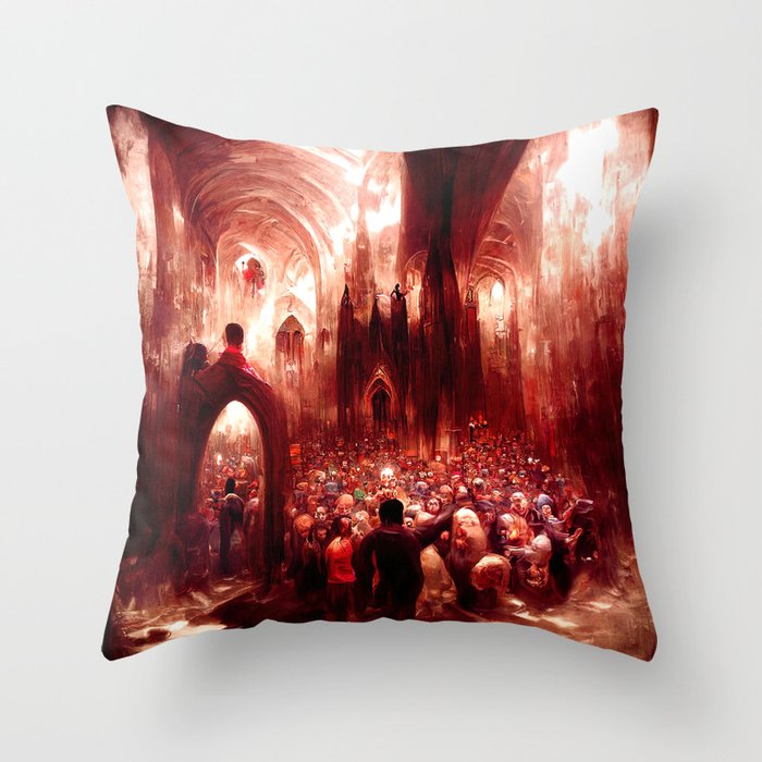 The Great Pandemonium Throw Pillow