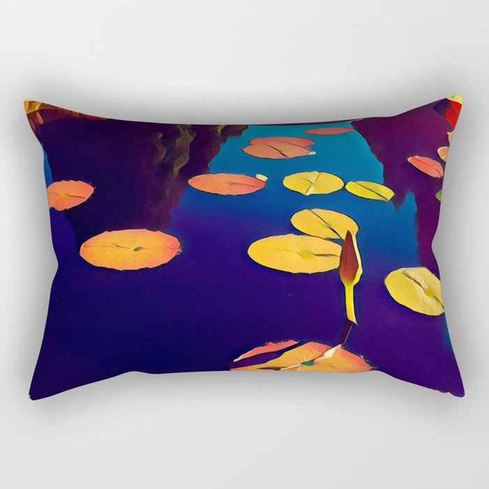 Lantern Lillies Rectangular Pillow