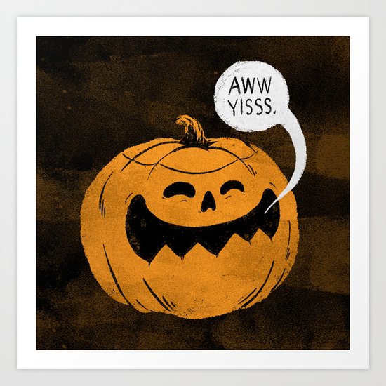 Pumpkin Season Art Print