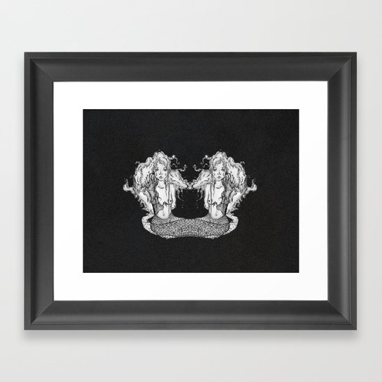 Mesi and Cora Framed Art Print