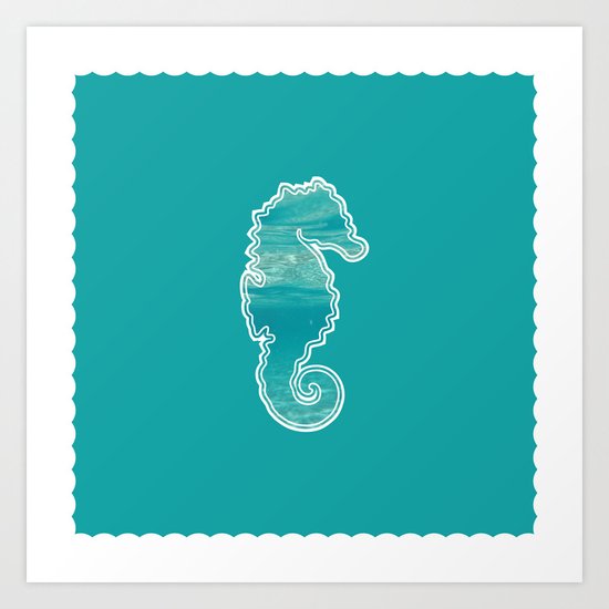 Seahorse Art Print