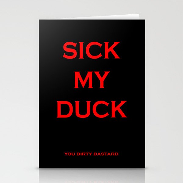 Sick My Duck Stationery Cards
