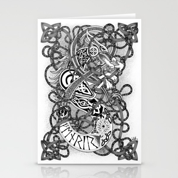 Fenrir - The Famed Wolf Stationery Cards