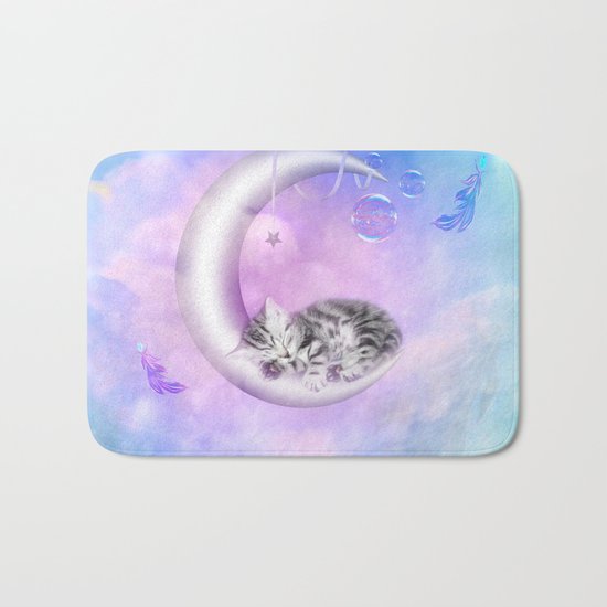 Sweet little kitten Bath Mat