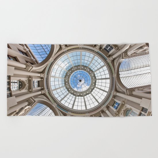 Blue Window Beach Towel