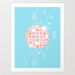 Sparkling Disco Ball Art Print