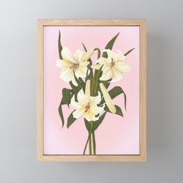 Remembrance Lilies Framed Mini Art Print