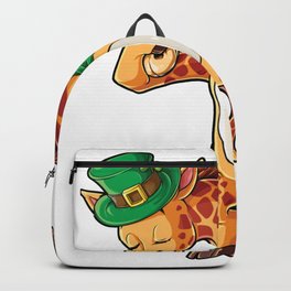 Dabbing Giraffe Leprechaun St Patricks Day T Shirt For Boys Girls Kids Men Women Slim Fit Backpack