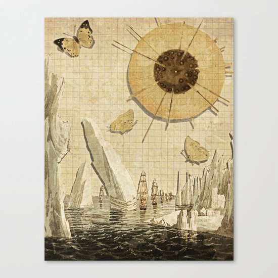 paper I :: butterflies/icebergs Canvas Print