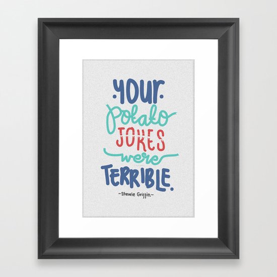 Potato Framed Art Print