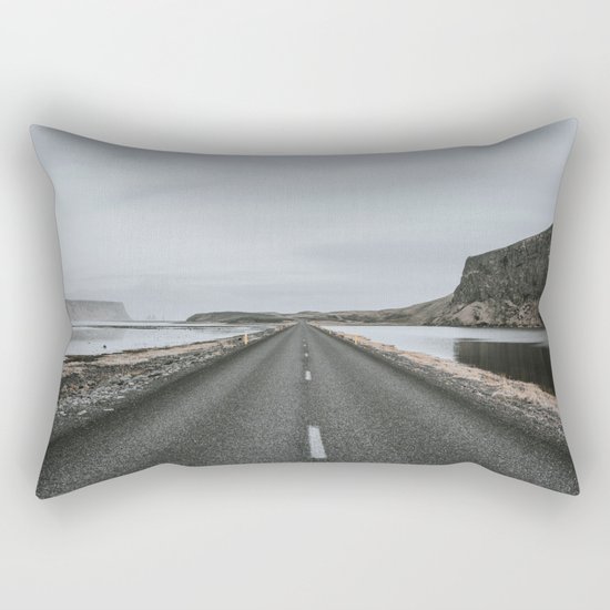 Empty Road - A Love Story Rectangular Pillow