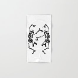 Duo Dancing Skeleton Hand & Bath Towel