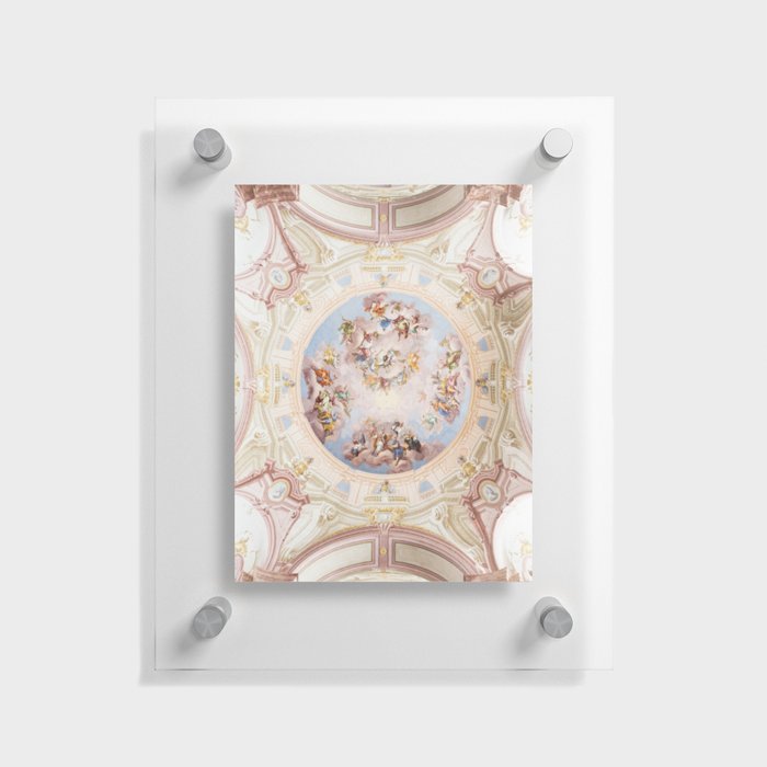 Renaissance Ceiling Painting Gods Angels Fresco Floating Acrylic Print