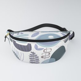 Growing Beautifully Muted Blue & Purple Fanny Pack