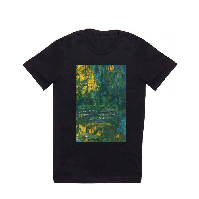 Water Lily Pond and Weeping Willow, Art Print T Shirt