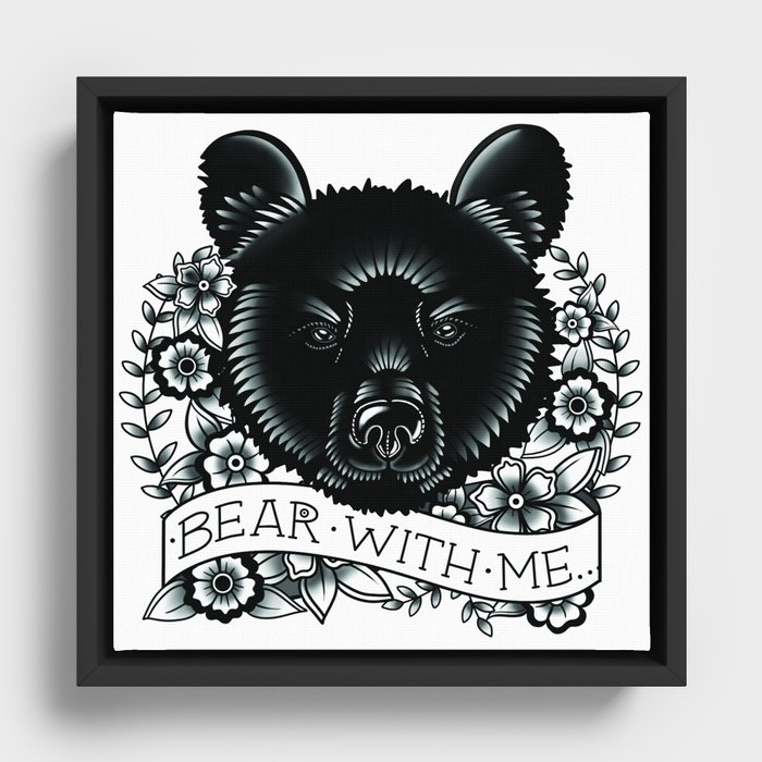 Bear With Me Framed Canvas