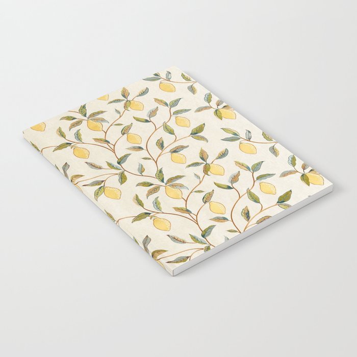 William Morris Vintage Lemon Tree Pattern Notebook