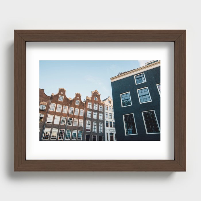 Amsterdam Canal Recessed Framed Print