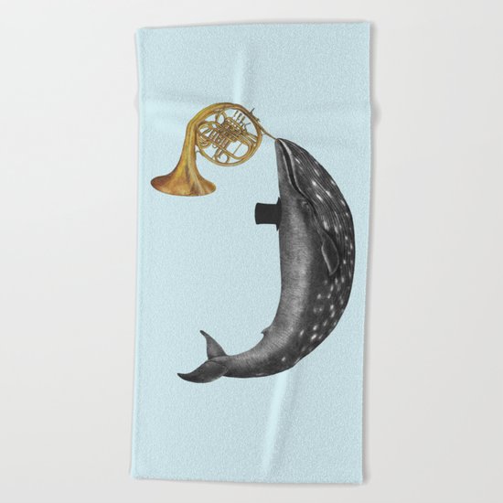Whale Song - colour option Beach Towel