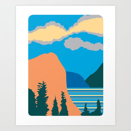 Mountains Art Print