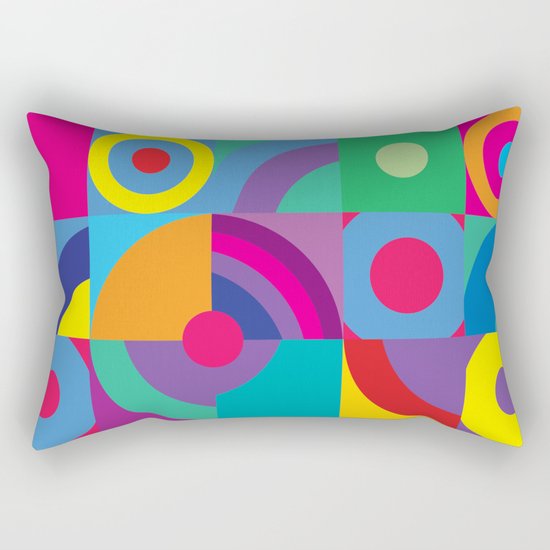 Geometric Figures in color Rectangular Pillow