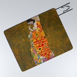 Gustav Klimt (Austrian, 1862-1918) - Title: HOPE II (in german Die Hoffnung II) - Date: 1907 - 1908 - Style: Art Nouveau - Period: Golden phase - Genre: Allegorical - Media: Oil on canvas - Digitally Enhanced Version (1800dpi) - Picnic Blanket