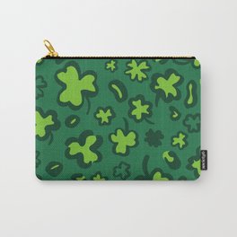 St. Patricks Day Leopard or jaguar print made of shamrock or clover leaves. Carry-All Pouch