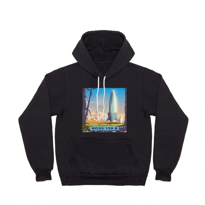 Ross 128 b Science fiction space poster Hoody