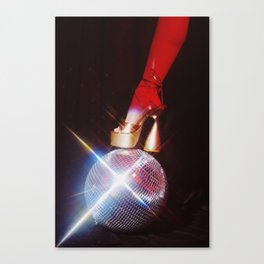 Disco Art - 70s Shoe Canvas Print