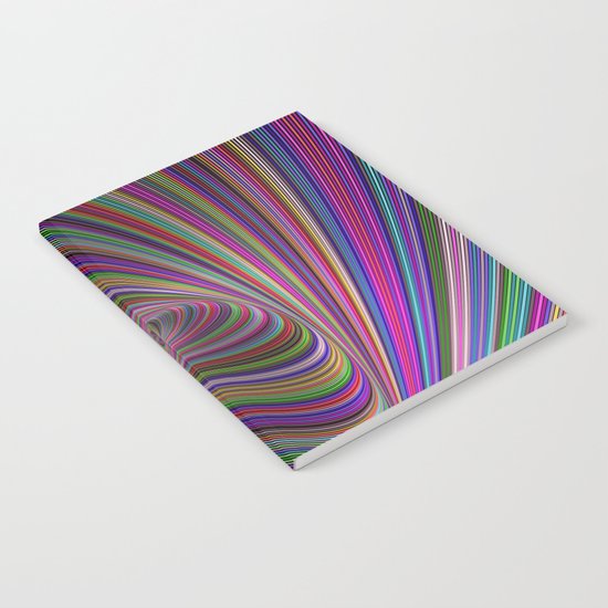 Psychedelic colors Notebook