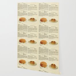 Vintage Breakfast Recipe - Waffles and Pancakes  Wallpaper