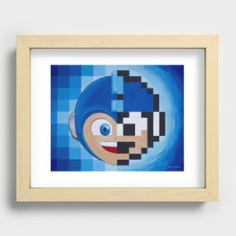 Half Mega Pixel Man Recessed Framed Print