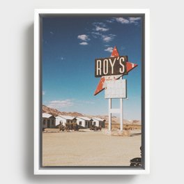 Roy's Motel Framed Canvas