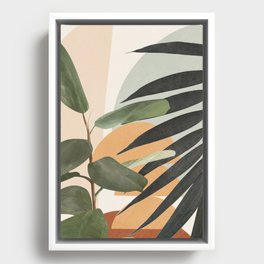 Sunset Flora 03 Framed Canvas