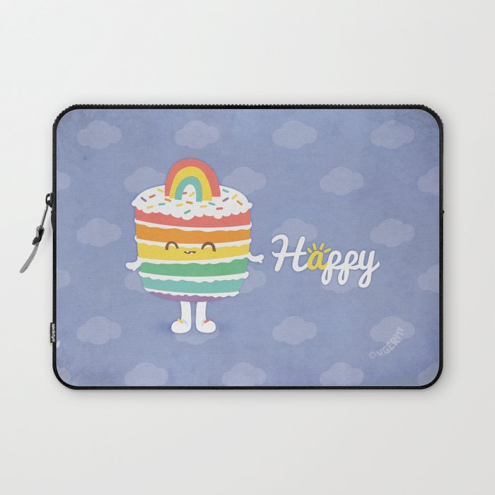Happy Rainbow Cake Laptop Sleeve