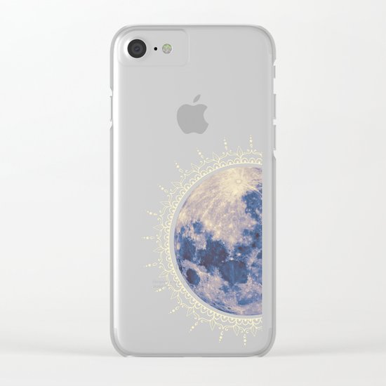 moon #2 Clear iPhone Case