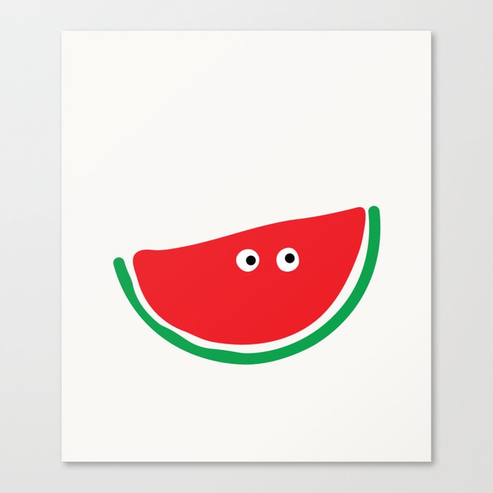 Watermelon Minimal Canvas Print