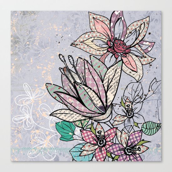 Paper Flowers #3 Canvas Print