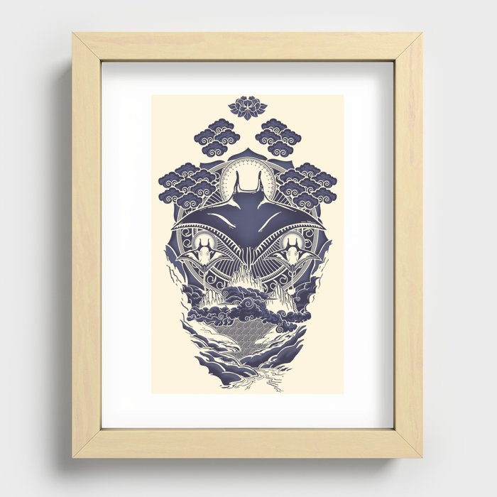 Mantra Ray Recessed Framed Print