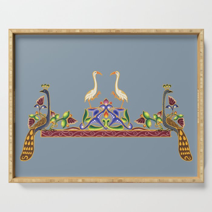 Royal Peacock Illumination Serving Tray