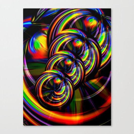 Creations in the color spectrum of the rainbow 3 Canvas Print