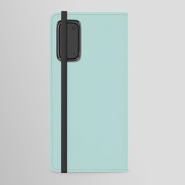Light Aqua Blue Solid Color Pantone Soothing Sea 12-5209 TCX Shades of Blue-green Hues Android Wallet Case