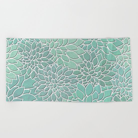 Floral Abstract 28 Beach Towel