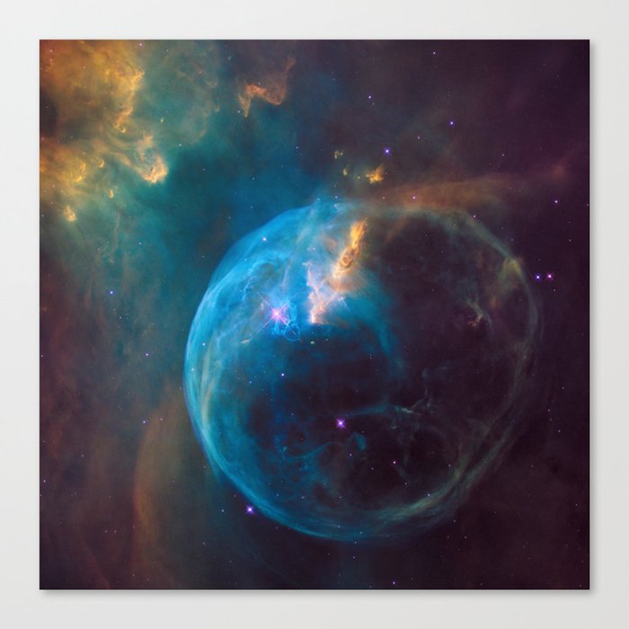 picture of star by Hubble : bubble nebula Canvas Print